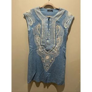 Theme embroidered dress